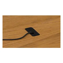 Biurko Endorfy Atlas L Electric Dark Wood 150cm Regulacja wysokości Ciemne drewno