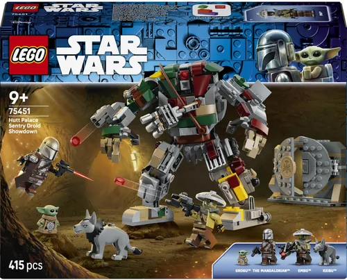 LEGO Star Wars 75451 Mandalorian i Starcie z droidem , zestaw klocków 9+