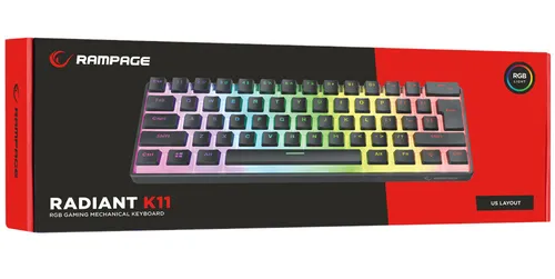 Klawiatura RAMPAGE Radiant K11 Czarny