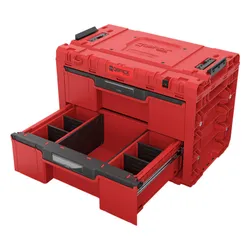 Skrzynka narzędziowa QBRICK System Prime Drawer 2 Toolbox Expert Red Ultra HD Custom