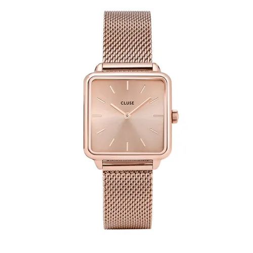 Cluse La Tétragone Cw0101207009 Mesh Full Rose Gold Colou Saati