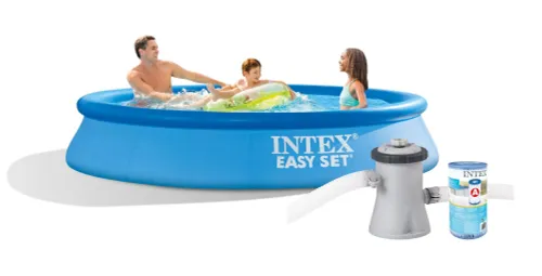 Basen ogrodowy rozporowy z pompą i wyłącznikiem różnicowym Easy Set 305x61 cm INTEX 28118 GN