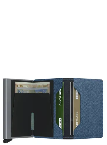 Küçük Cüzdan RFID Gizli Slimwallet Büküm-kot mavisi