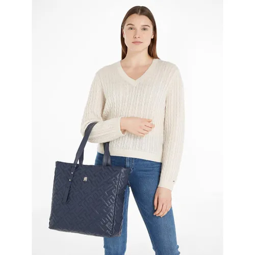 Сумка Tommy Hilfiger Th Soft Tote Mono AW0AW15583 Space Blue DW6