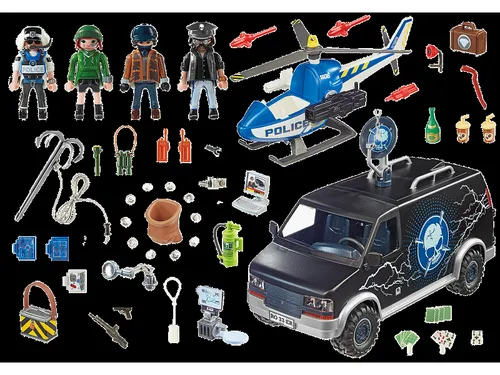 PLAYMOBIL 70575 Polis helikopteri: Kaçan arabayı kovalamak