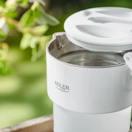 ADLER AD 1377 0,6 l biały - czajnik elektryczny turystyczny silikonowy