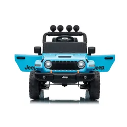 Auto Na Akumulator Jeep Rubicon 2X200W 24V Eva Skóra LED Pilot Radio MP3