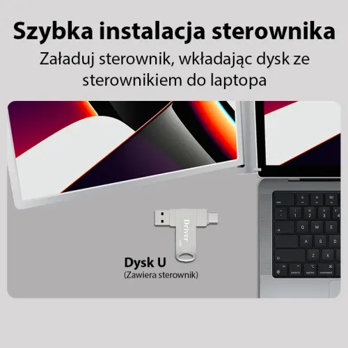 Monitor Extralink Dual Screen S300 13,3" Full HD IPS do laptopa