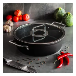 FISSLER Adamant 28 cm - garnek aluminiowy z pokrywką