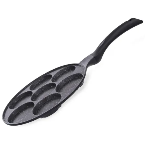 Patelnia do pancakes aluminiowa nieprzywierająca GRANDE CZARNA 27 cm