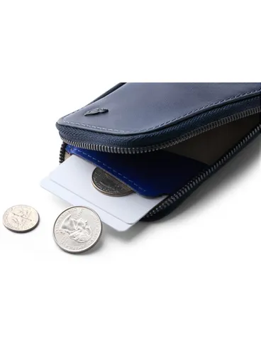 Bellroy Кожаный кошелек с карманами для карт - темно-синий
