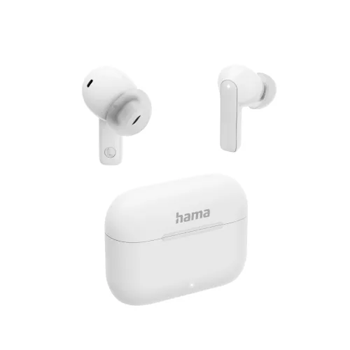Słuchawki bezprzewodowe Hama Passion Clear II ANC Dokanałowe Bluetooth 5.3 Biały