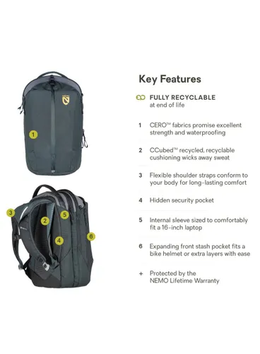 Plecak miejski Nemo Vantage 26 l Endless Promise - black