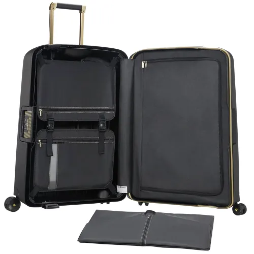 Walizka średnia Samsonite S'Cure DLX - black/gold