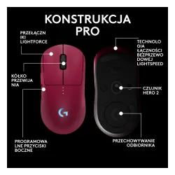 Myszka gamingowa Logitech G Pro 2 Lightspeed Różowy