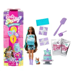 Lalka Barbie Party Unboxed Glam Party JFY66
