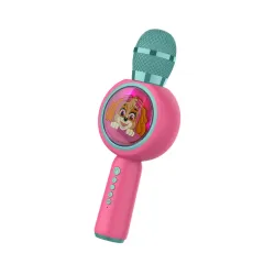 Mikrofon z głośnikiem Bluetooth OTL Technologies PAW Patrol Skye PopSing LED Light Up Wireless Karaoke 5W Różowy