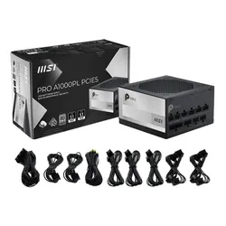 Zasilacz MSI Pro A1000PL PCIE5 1000W 80 Plus Platinum