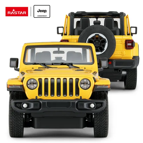 Jeep Wrangler JL R/C skala 1:14 Rastar 79400  samochód sterowany żółty