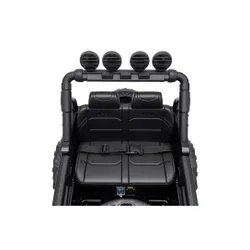 Auto Na Akumulator Jeep Rubicon 2X200W 24V Eva Skóra LED Pilot Radio MP3