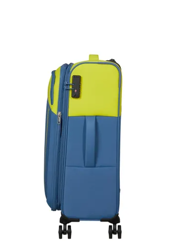 Средний чемодан American Tourister Daring DASH EXP-lime / coronet