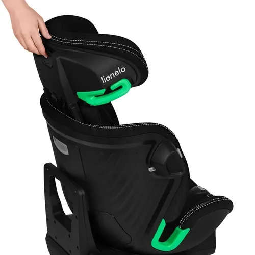 Fotelik samochodowy LIONELO Harmony i-Size 40-150 cm (0-36 kg) Czarny
