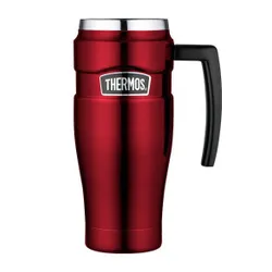 Podróżny kubek z uchwytem 470 ml Thermos Stainless King™ - red