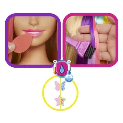 Barbie kafa şekillendirme neon gökkuşağı sarı saç