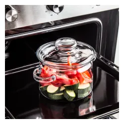 Garnek szklany żaroodporny z pokrywką SIMAX NYKO 2 l