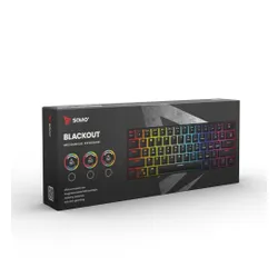 Klawiatura mechaniczna Savio Blackout RED Outemu Red Czarny