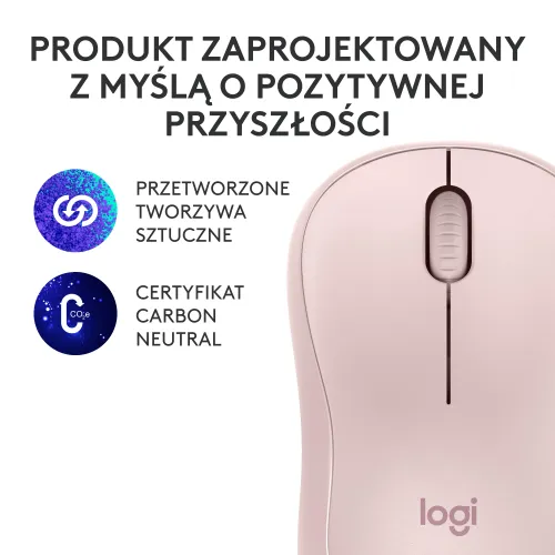 Myszka Logitech M240 Silent Różowy