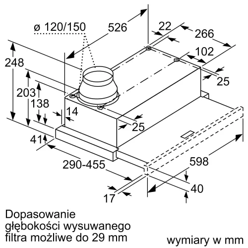 Okap Siemens LI64MA531 Srebrny