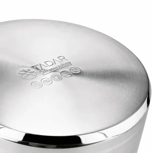 Garnek ze stali nierdzewnej z pokrywką TADAR PASKI 6,5 l