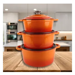 Garnek żeliwny HAGE DQ26 5L Pomarańczowy