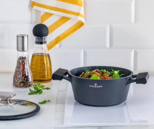 Zestaw Garnków ZWIEGER Black Stone (6 elementów)