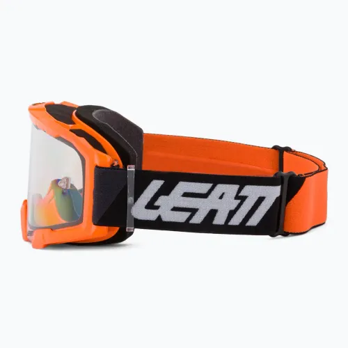 Велосипедные очки Leatt Velocity 4.5 неоновый оранжевый/прозрачный