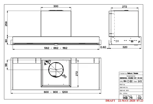 Okap Faber In-Nova Comfort EV8 BK A60/2 Czarny