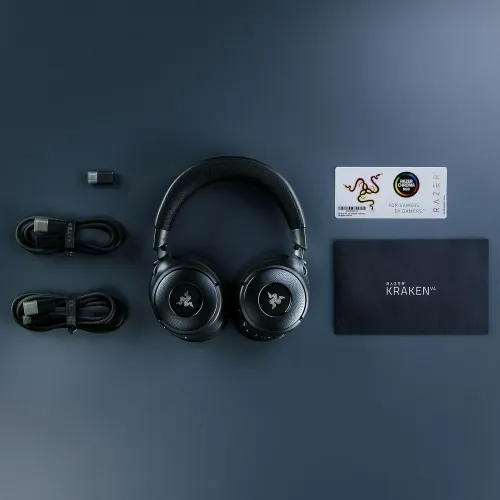 Słuchawki bezprzewodowe z mikrofonem Razer Kraken V4 Nauszne Czarny