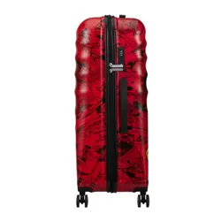 Walizka duża American Tourister Wavebreaker Disney - Mickey comics red