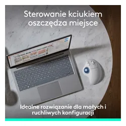 Myszka Logitech M575S bezprzewodowa biała