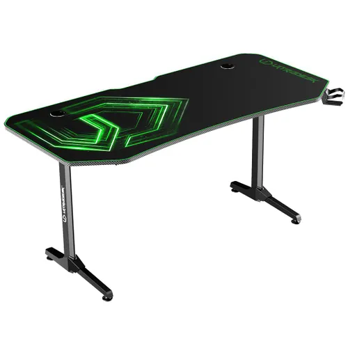 Biurko Ultradesk FRAG XXL 160cm Czarno-zielony