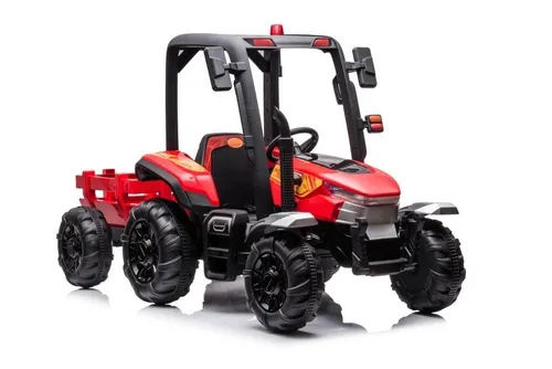 Duży Traktor Na Akumulator Dla Dziecka Blt-206 Przyczepa 24V 2X200W Pilot LED Eva Pasy Bluetooth