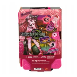 LALKA MONSTER HIGH STRASZYSEKRETY S7 Draculaura wakacje zestaw z walizką