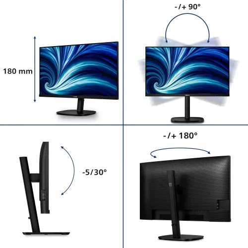 Monitor PHILIPS 32B2U3601 31.5" 2560x1440px IPS 100Hz 4 ms [GTG]
