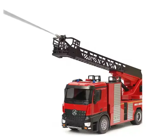 Zdalnie sterowany samochód COIL ciężarówka straż pożarna na pilota LED AKU