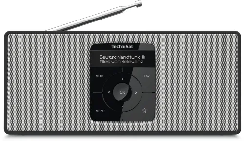 Radioodbiornik TechniSat DigitRadio 2 S Radio FM DAB+ Bluetooth Czarno-biały