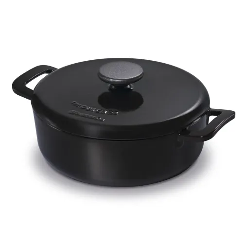 BRABANTIA The Dutch Matt Black 4,5 l czarny - rondel żeliwny z pokrywką