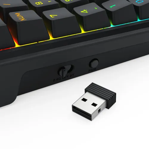 Klawiatura mechaniczna Redragon K733-RGB-WL Cove RPC Czarny