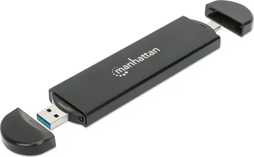 Dysk Manhattan Manhattan Obudowa Zewnętrzna USB-C/A 3.2 Gen2 Dysku M.2 NVMe SATA SSD