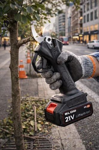 Sekator Akumulatorowy Elektryczny Nożyce Sekator Ogrodowy Do Gałęzi 500W